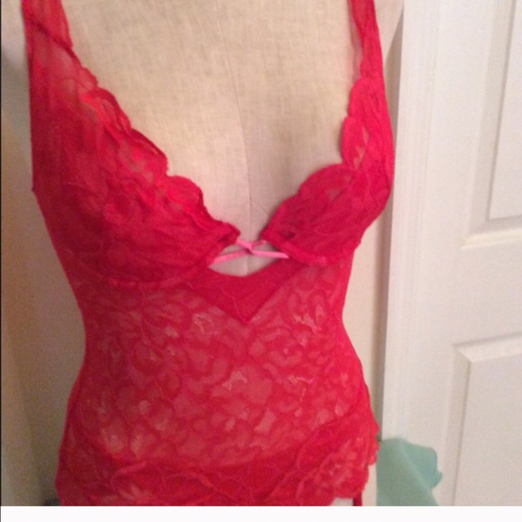 VS gorgeous one piece set with garter belt