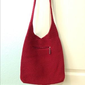 Red crochet purse!