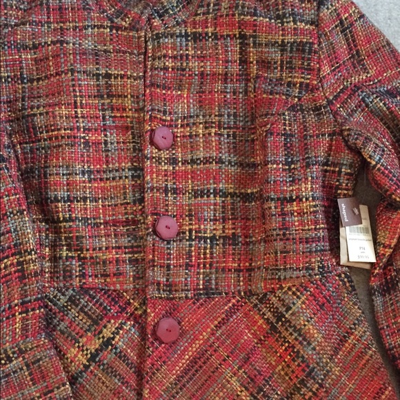 Coldwater Creek NWT Peplum Boucle Jacket P14 - Picture 3 of 4