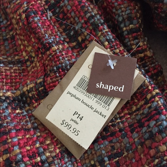 Coldwater Creek NWT Peplum Boucle Jacket P14 - Picture 4 of 4