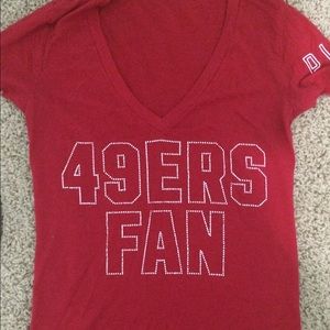 Victoria's Secret PINK football t-shirt