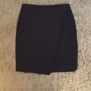J.Crew Black Wrap Skirt