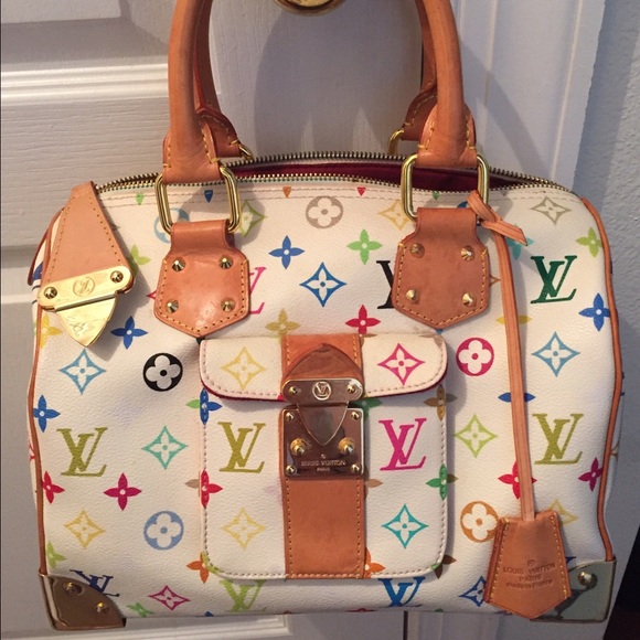 White multicolor speedy 30