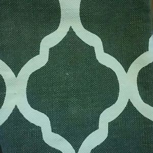 Grey amd white area rug