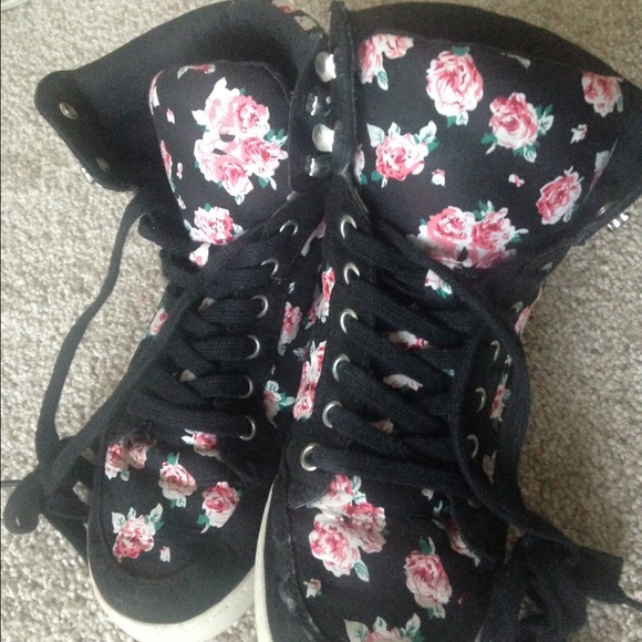 Forever 21 Floral Hightops