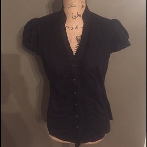 Express Black Button Up