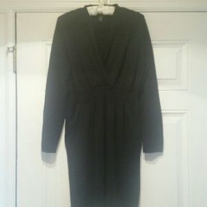 Black Spense Sweater Dress w/pockets