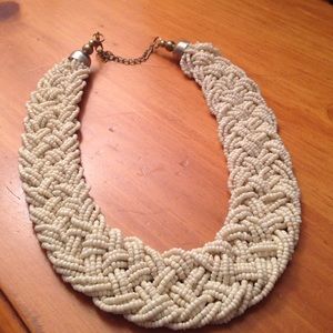 Braided bead necklace