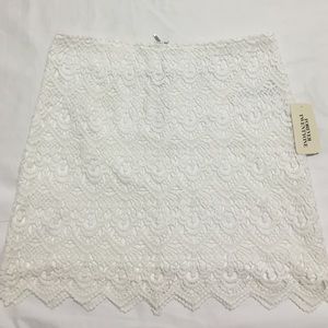 NEW! Forever 21 Gorgeous White Crochet Miniskirt