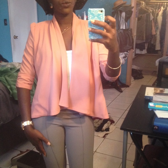 Coral/pink blazer