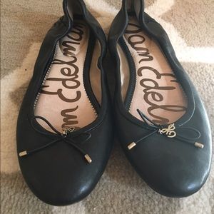 Sam Edelman Black leather Felecia Flats