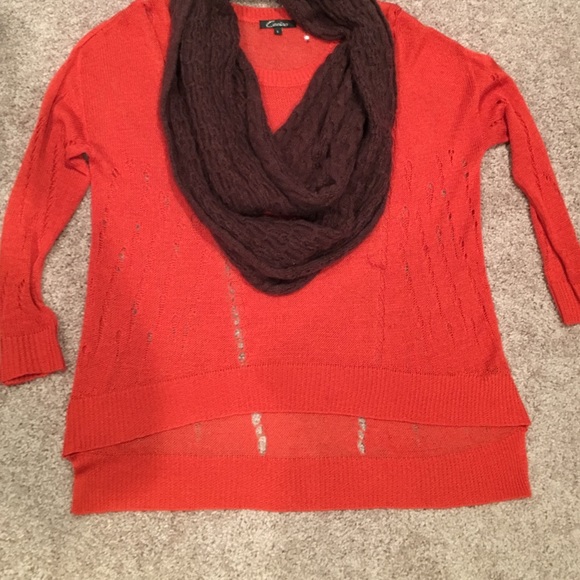 Orange sweater