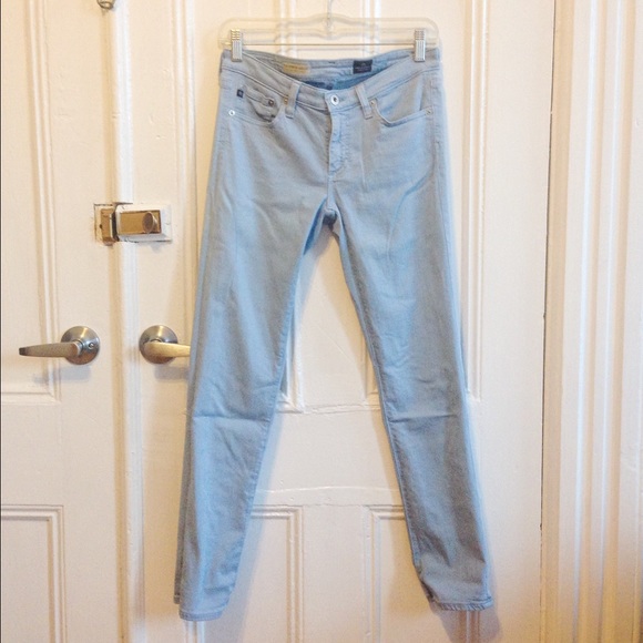 Baby Blue AG Stevie Ankle Slim Straight Jean