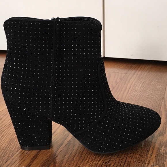 Studded Black Suede ShoeMint Booties