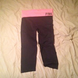 Vs pink seamless crop leggings