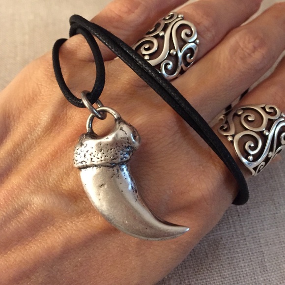 Life Cast Antique Silver Grizzly Claw