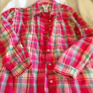 Talbots Linen Top Blouse Medium