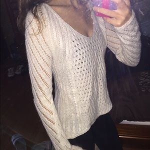 white/cream colored sweater