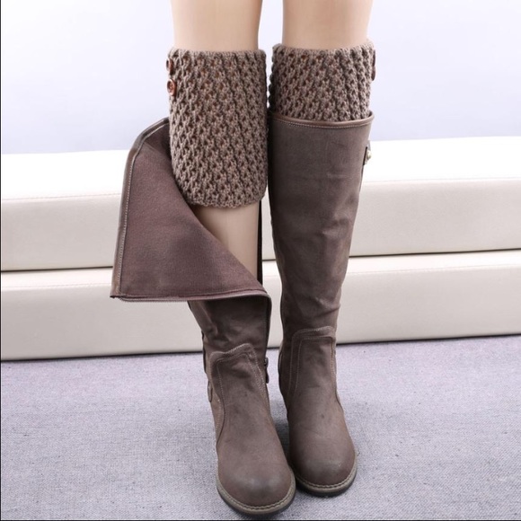 ! 2 pairs for $8 ! RED Cute Hollow Boot Cuffs - Picture 4 of 4