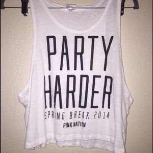 Party Harder Crop Tank