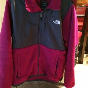 Like new pink and grey north face