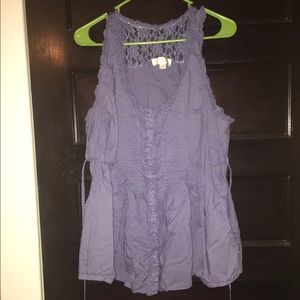 Lilac baby doll top with lace ❤️make me an offer❤️