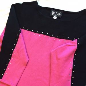NWOT Bob Mackie Color Block Sweater
