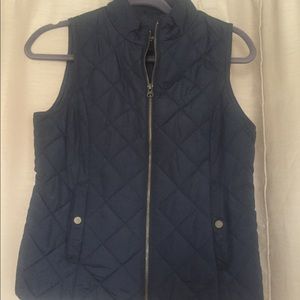 Quilted vest.