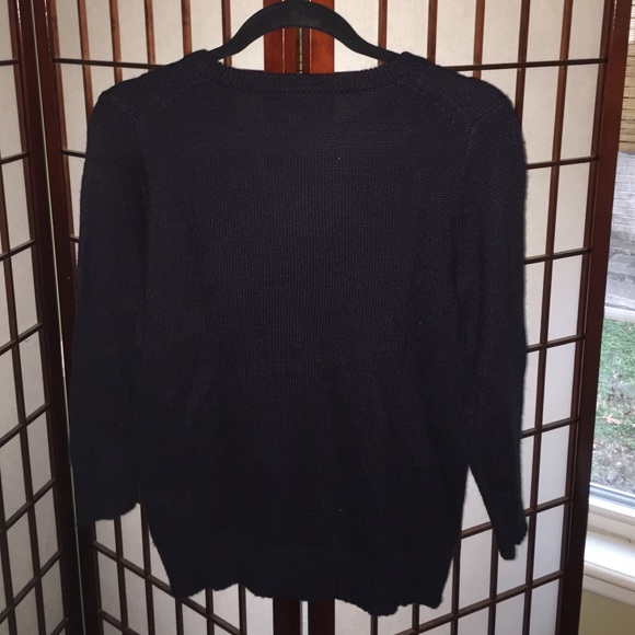 Navy Jeweled J crew sweater! - Picture 4 of 4