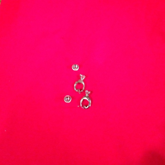 Silver Earrings in the shape of a ring AAA CZ