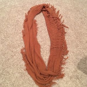 Orange infinity scarf