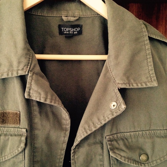 ❌SOLD❌ TOPSHOP Military Army Jacket - Picture 2 of 4
