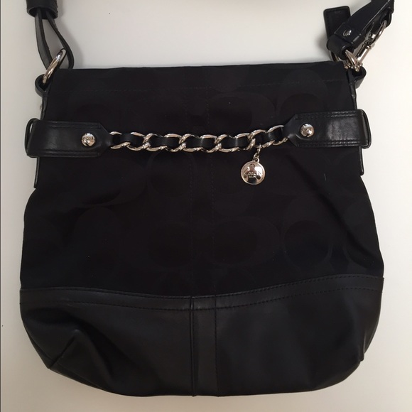 Coach black cross body bag