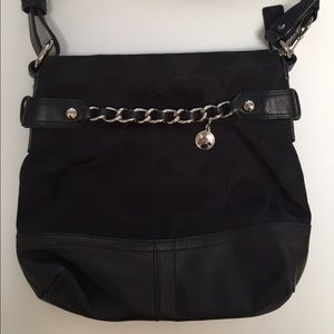 Coach black cross body bag