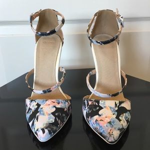 ASOS Poynter floral pointed high heels