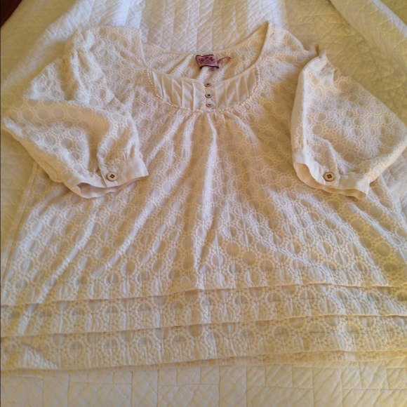 Juicy Couture baby doll top blouse Large
