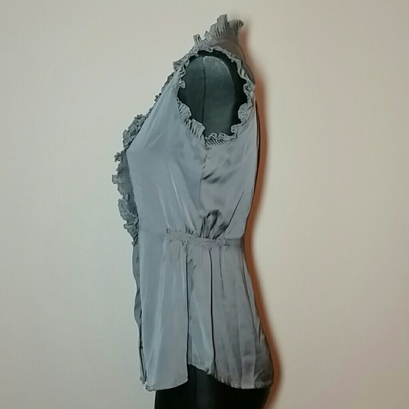 Converse shiny gray ruffle shirt - Picture 3 of 4