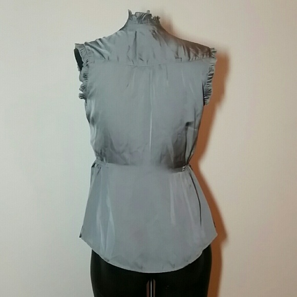 Converse shiny gray ruffle shirt - Picture 4 of 4