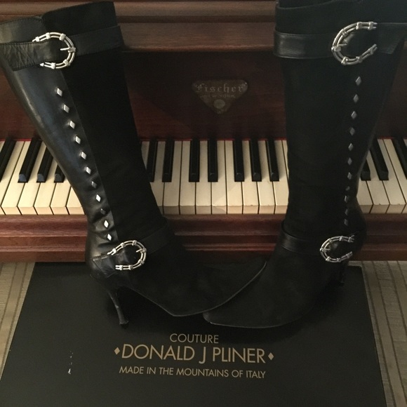 Pliner leather boots with new heels and soles❤️🎁 - Picture 2 of 4