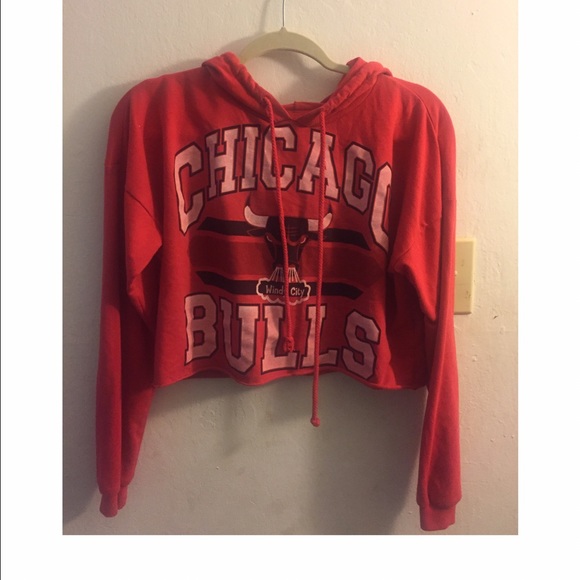 Cropped Chicago Bulls Hoodie