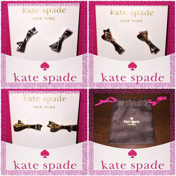 TAKE 25-40% OFF🇺🇸 Kate Spade ♠️Gold Bow Earrings - Picture 3 of 4