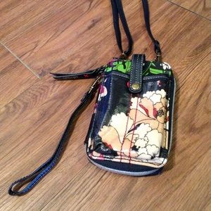 Sakroots carryall wristlet or cross body bag