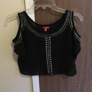 Jeweled crop top