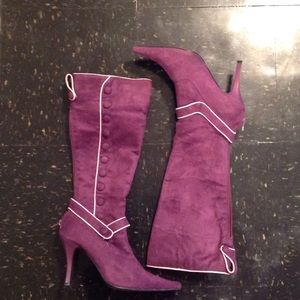 Purple Tall Boots