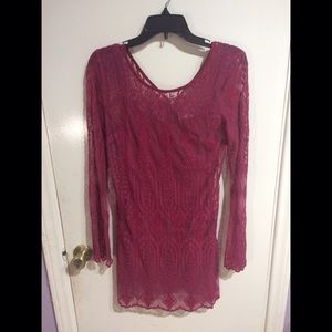 Wine Lace Dress from Urban ✨never worn✨