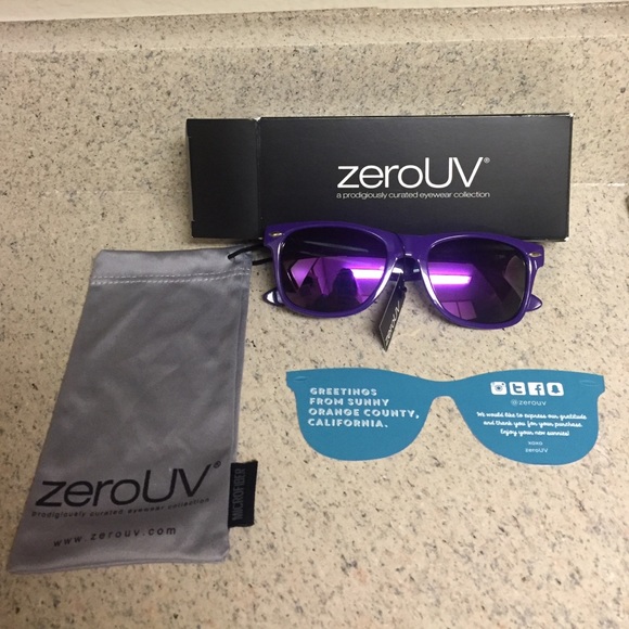 Brand new zeroUV purple sunglasses
