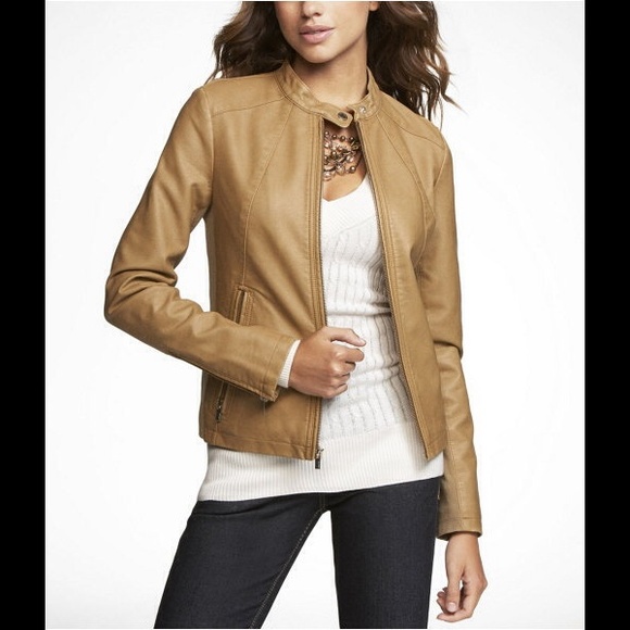 Express Tan Minus The Leather Jacket size Medium