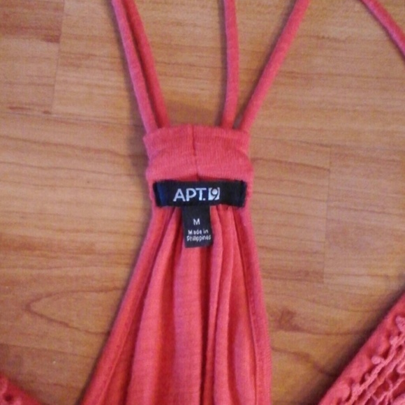 Coral strappy dress - Picture 3 of 3