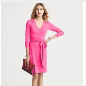 Banana Republic Gemma Wrap Dress (pink)