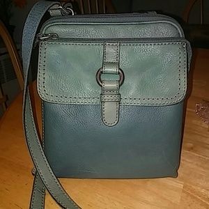 Fossil Turquoise Cross Body Bag